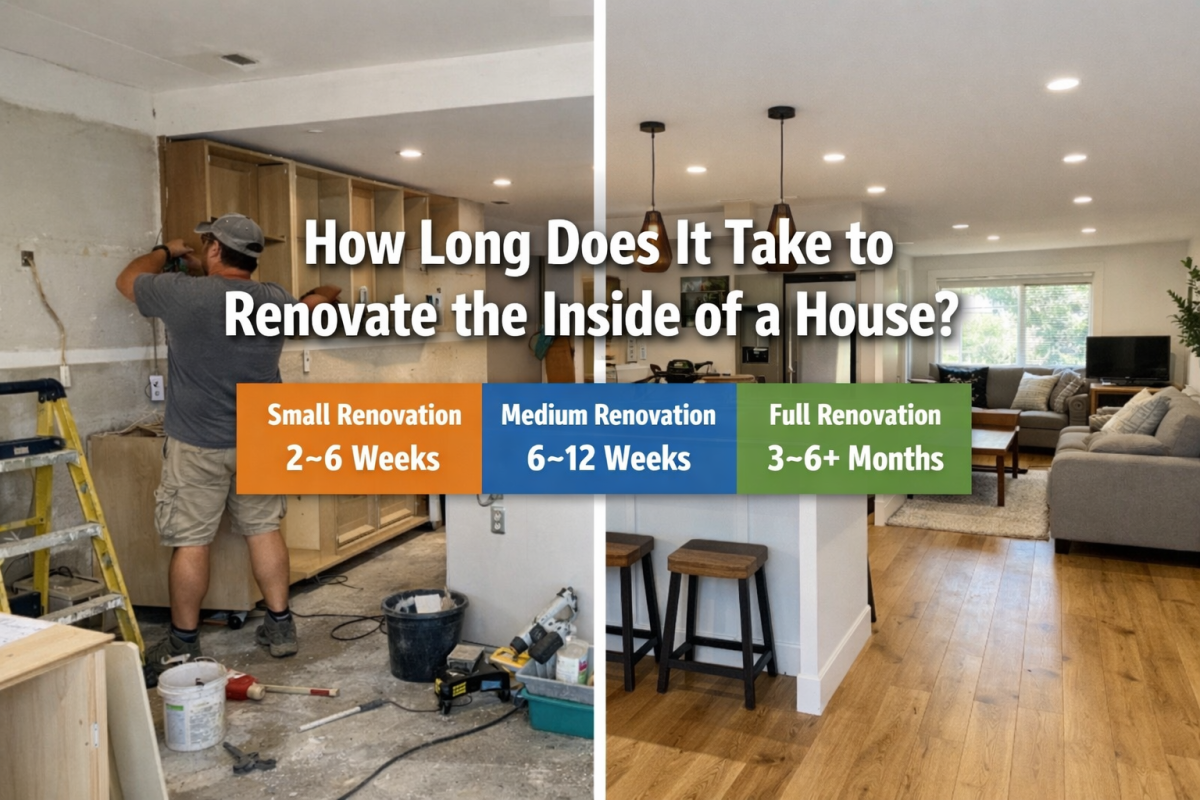 How Long Does It Take to Renovate the Inside of a House?