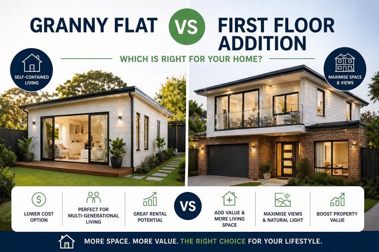 Granny Flat vs First Floor Addition: What Sydney Homeowners Prefer in 2026