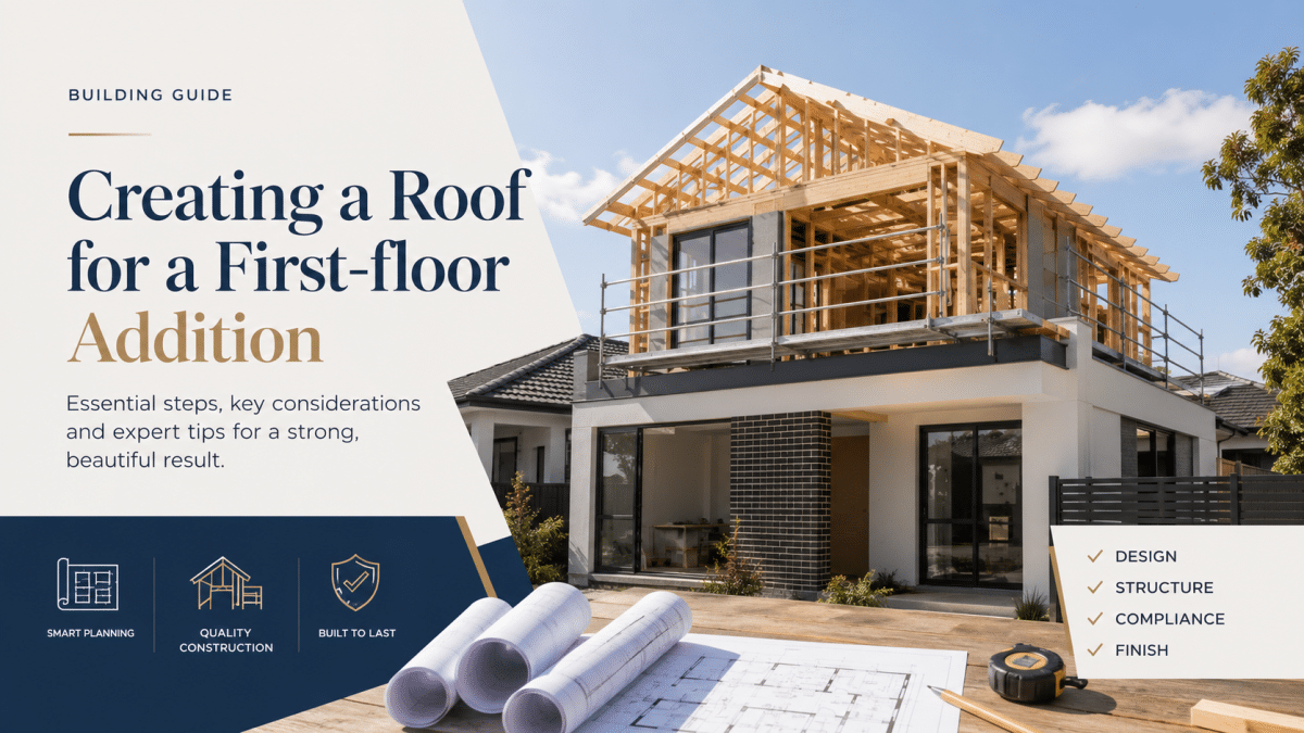 Creating a Roof for a First-Floor Addition