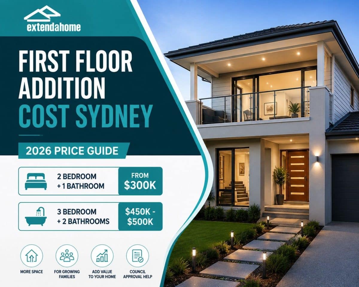 First Floor Addition Cost Sydney | 2026 Price Guide